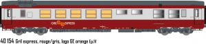 LEMKE Speisewagen “Gril Express” – SNCF, Ep.IV, grau/rot